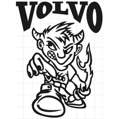 samolepka VOLVO 738, Vonkajšie, 17 x 25 cm - 1 ks