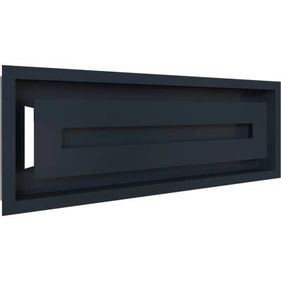Kratki Mriežka WIND 170 x 490 mm grafitová