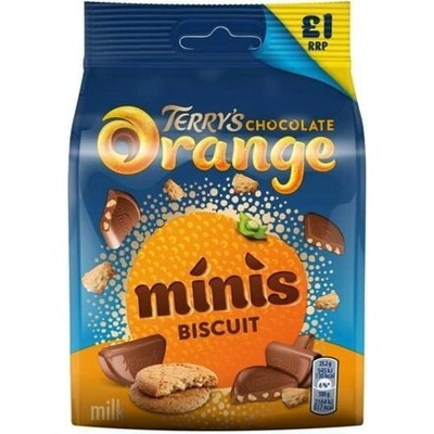 Terry's mini čokolády s kousky sušenek a s příchutí pomeranče 90 g