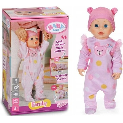 Zapf Creation BABY born Emily Walk With Me 43 cm 838426