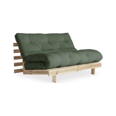Root by Karup 140*200 cm raw bezbarvé + futon olive green 756