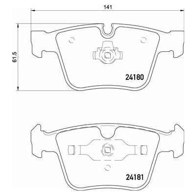 BREMBO Sada brzdových doštičiek P 50 116