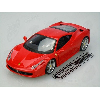 Bburago Ferrari Auto Race & Play 458 Italia červená 1:24