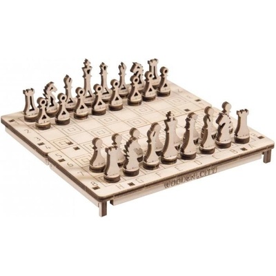 Wooden City Hra 3D Šachy a Dáma 2v1