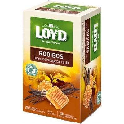 Loyd Expresový bylinkový čaj Rooibos med a vanilka 20 x 2 g