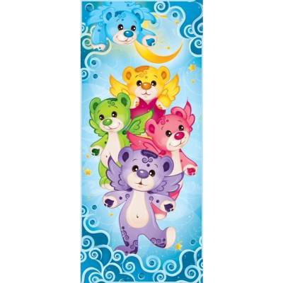 Preinterier DV0244 Fototapeta na stenu Farebný medvedici vlies 91cm x 211cm