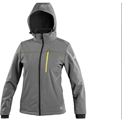 CXS bunda STRETCH dámska softshell sivá
