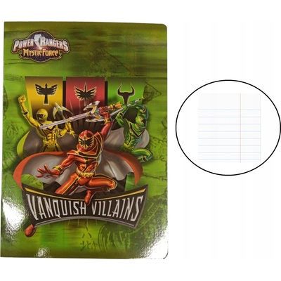 Beniamin Zošit linajkový A5 Power Rangers