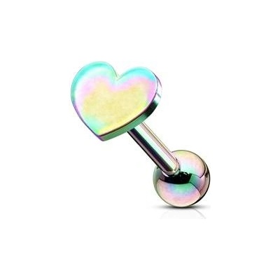 Šperky4U Cartilage piercing do ucha se srdíčkem CP1056-W