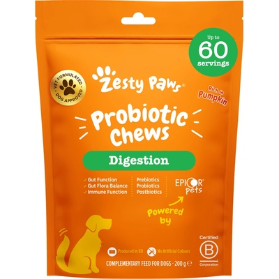 ZESTY PAWS Probiotické žuvacie tablety 60 tabliet