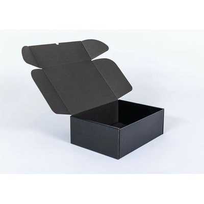 Poštovní kartonová krabice černá 350x270x130 mm vnitřní 3VVL B 410g/m2 - paleta 680 ks