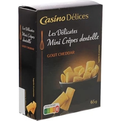 Casino Délices Mini palačinky s cheddarem 65 g
