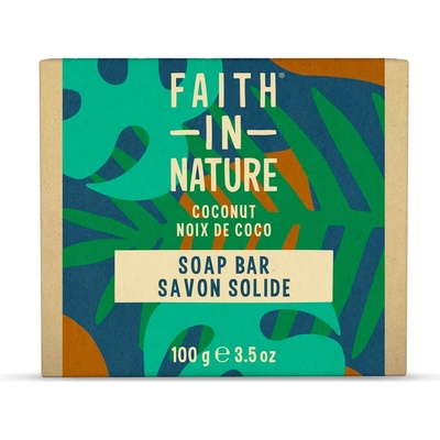 Faith in Nature rastlinné tuhé mydlo kokosový olej 100 g