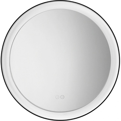 Nova Luce Černé závěsné zrcadlo s LED osvětlením Ural 60 cm