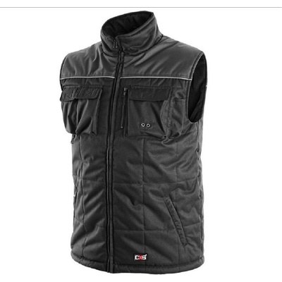 CXS Seattle vesta fleece zimní černo-šedá