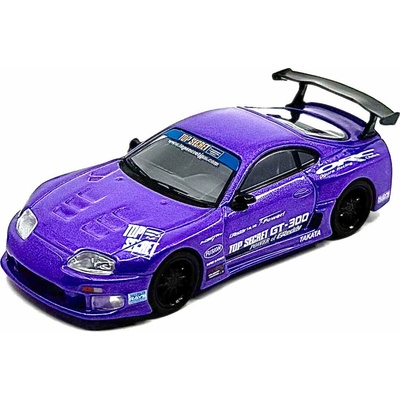 Mini GT TOYOTA SUPRA MK4 A80 TOP SECRET GT 300 TOP SECRET PURPLE 2014blister 1:64