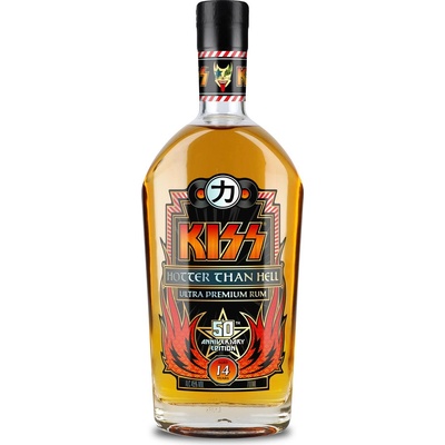 Kiss Hotter than Hell 14YO 45% 0,7 l (holá láhev)