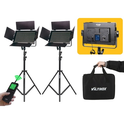 Viltrox LED video světlo VL-S50T (3300-5600K) + Stativy 2,6 metrů VL-S50T 3300–5600K a vysokým CRI 95 poskytuje až 1900 lux/1m – Hledejceny.cz
