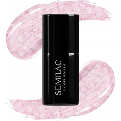 SEMILAC 491 Strawberry Ice Hybridní lak 7 ml