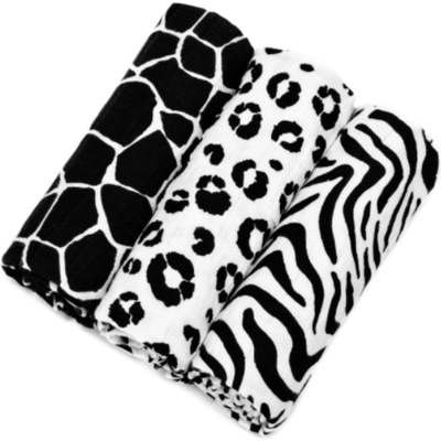 T-tomi BIO Bambusové 70 x 70 cm ANIMAL SKIN 3 ks