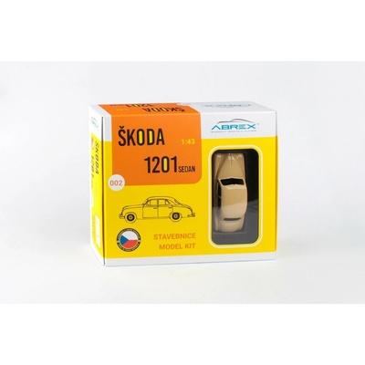 Abrex Stavebnice Škoda 1201 1956 Taxi Béžová 1:43