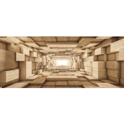 Preinterier Fototapeta - PA4250 3D kocky vlies - 250cm x 104cm