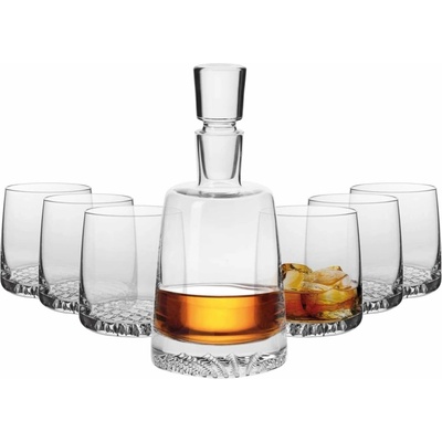 KROSNO Fjord whisky set karafa a 6 sklenic 370 ml 950 ml