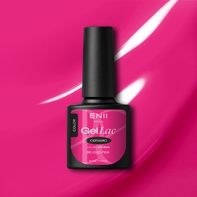 Enii Nails Gel lak Ceramic 39 Vivid Pink 10 ml