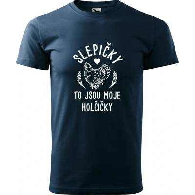Hobbytriko tričko Slepičky to jsou moje holčičky námořní modrá – Hledejceny.cz