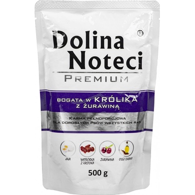 Dolina Noteci Premium králičie s brusnicami 500 g