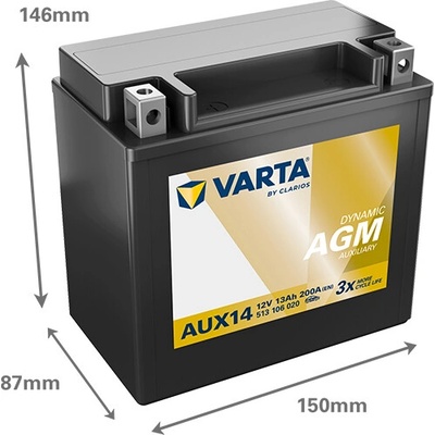 Varta Silver Dynamic Auxiliary 12V 13Ah 200A 513 106 020