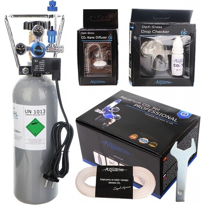 Aquario CO2 set 2 l s nočním vypínáním+ drop-checker a difuzor – Hledejceny.cz