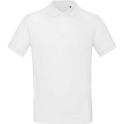 B&C Inspire polo /Men piqué polo bílá