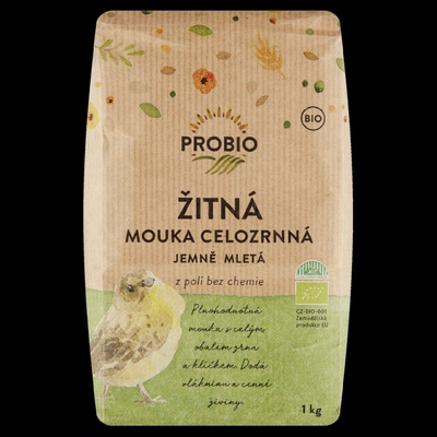 Probio Bioharmonie Žitná mouka celozrnná jemně mletá 1 kg