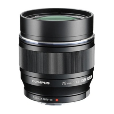 Olympus OM SYSTEM objektiv M.ZUIKO ED 75 mm f1.8 black V335230BW000