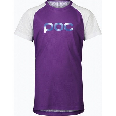 POC Essential MTB Tee Sapphire Purple/Hydrogen White detský