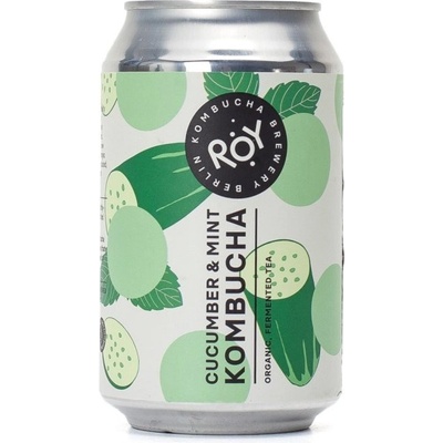 ROY Bio kombucha Okurka & máta 330 ml