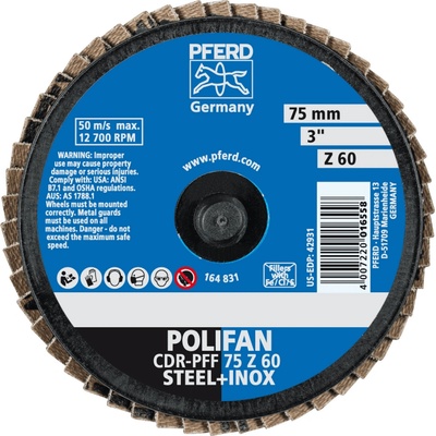 Pferd lamelový brúsny kotúč 75 mm Z 60 47202535