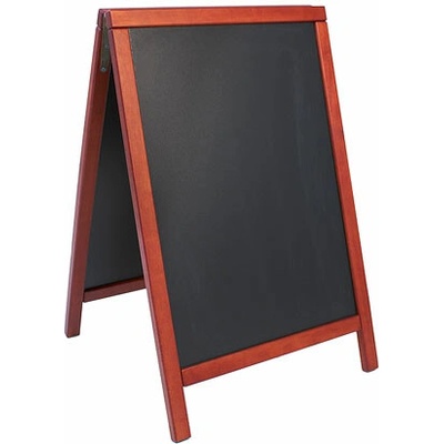 CONTACTO Tabuľa v drevenom ráme vo farbe mahagón, 550 x 850 mm | 7695/082