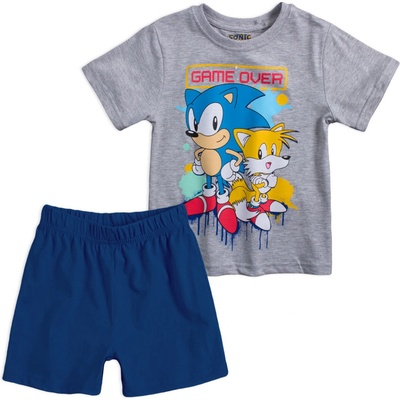 Chlapecké pyžamo Sonic šedé