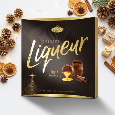 Figaro Šišky z mléčné čokolády plněné vaječným a čokoládovým likérem 220 g