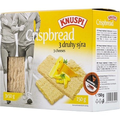 Knuspi Crispbread 3 druhy sýra 150 g – Hledejceny.cz
