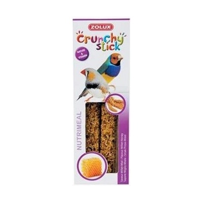 Zolux Crunchy Stick tyčinky Exotičtí ptáci jáhly a med 85 g – Hledejceny.cz
