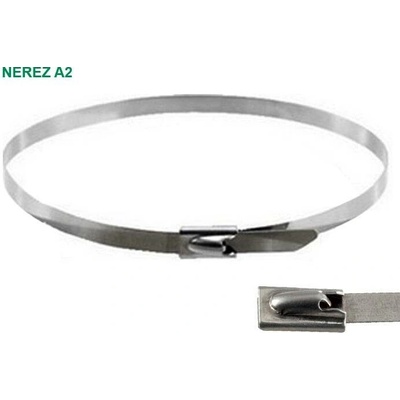 Stahovací pásek se sponou NUPS 4,6x520mm (50ks) NEREZ A2 – Hledejceny.cz