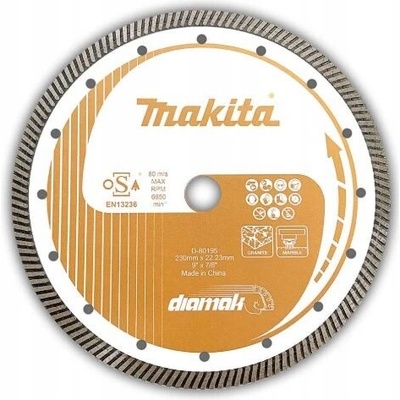 DIAMANTOVÝ KOTOUČ DIAMAK PRO SUCHÉ I MOKRÉ ŘEZÁNÍ 230mm MAKITA D-80195
