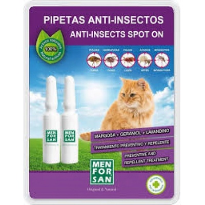 Menforsan Spot-On Antiparazitní pipety pro kočky 2 x 1,5 ml – Hledejceny.cz