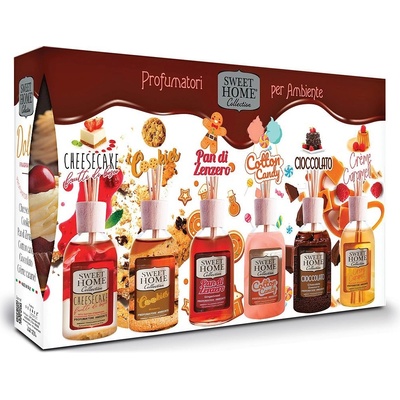Sweet Home sada aroma difuzéry s tyčinkami Sladké pokušení 6 x 30 ml – Hledejceny.cz