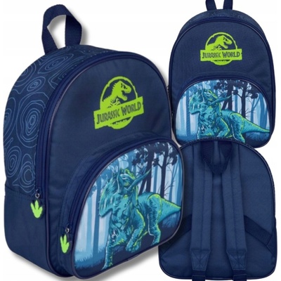 Undercover Detský batoh Jurassic World Granátový Dinosaurus s predným vreckom