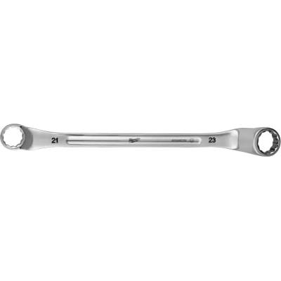Milwaukee Obojstanný očkový vyhnutý kľúč 21 mm x 23 mm zahnutý 75°, 4932492750