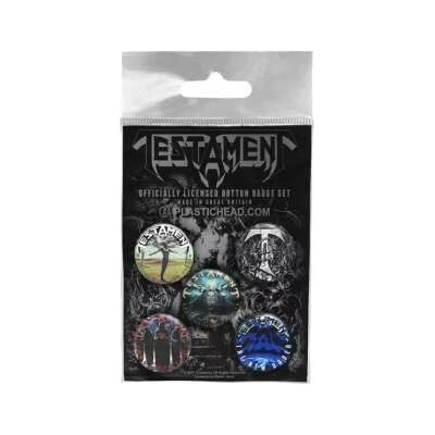 Sada Placek Testament Button Badge set